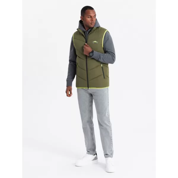  Weste OMBRE OM-JAVJ-0210 OLIVE 