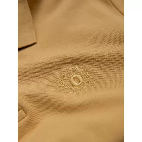  Herren t -Shirt mit einem Kragen OMBRE OM-POBS-0100 SENF 