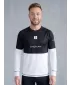 Funktionaler Term T -Shirt von Männern mit Langarmprämie ALTISPORT VOJ/ALM051TER01 SCHWARZ UND WEIß