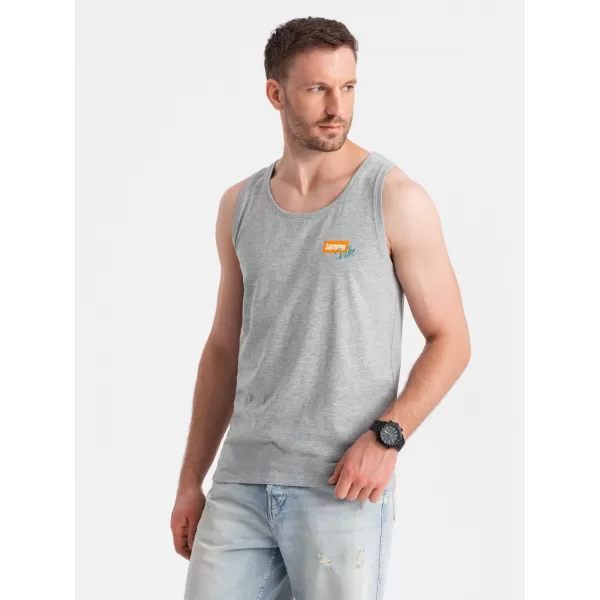  Tanktop OMBRE OM-TSTT-0191 GRAUE MELANGE 