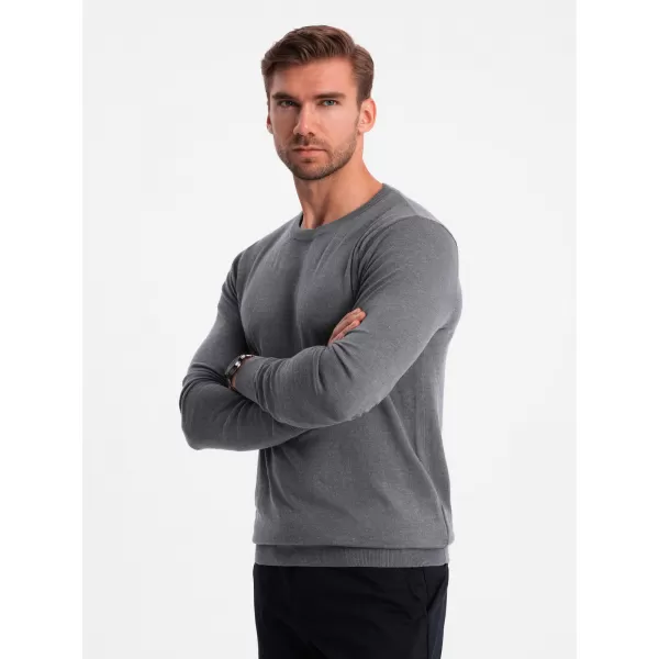  Herrenpullover OMBRE OM-SWBS-0106 GRAUE MELANGE 