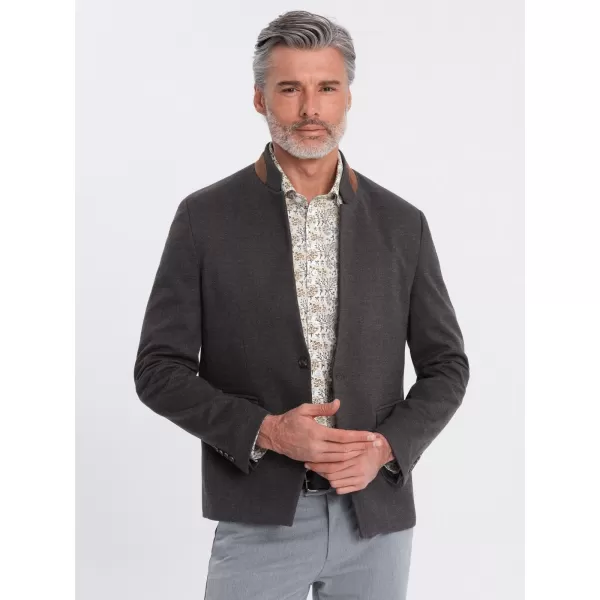  Jacke OMBRE OM-BLZB-0131 SCHWARZE MELANGE 