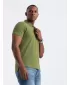 Herren t -Shirt mit einem Kragen OMBRE OM-POBS-0100 OLIVE