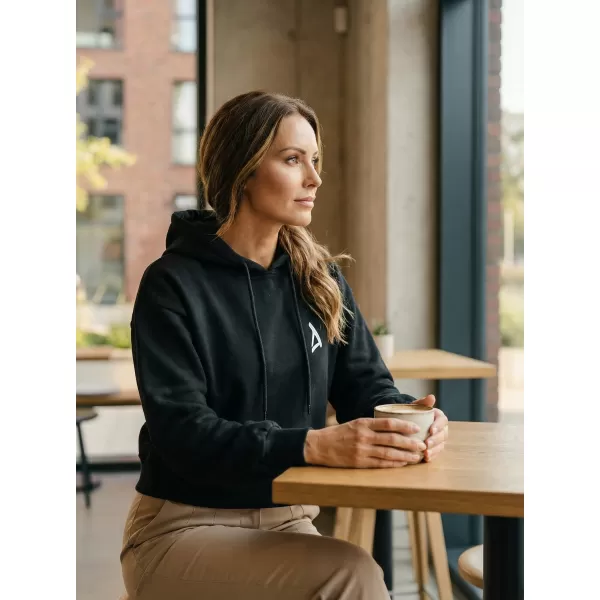  Frauen Sweatshirt aus Bio -Baumwolle ALTISPORT BYB/ALW002BY183 SCHWARZ 