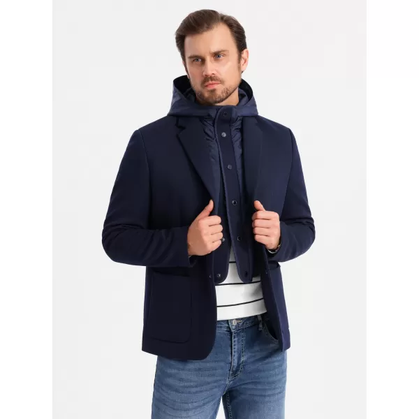  Jacke OMBRE OM-BLZB-0133 MARINEBLAU 