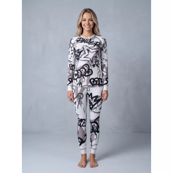  Frauenfunktionales Thermo -T -Shirt mit langen Ärmeln Premium ALTISPORT VOJ/ALW054TER01 WEIß -GRAY 