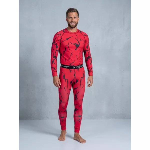  Funktionaler Term T -Shirt von Männern mit Langarmprämie ALTISPORT VOJ/ALM052TER01 ROT 