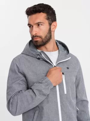 Jacke OMBRE OM-JANP-0136 GRAU