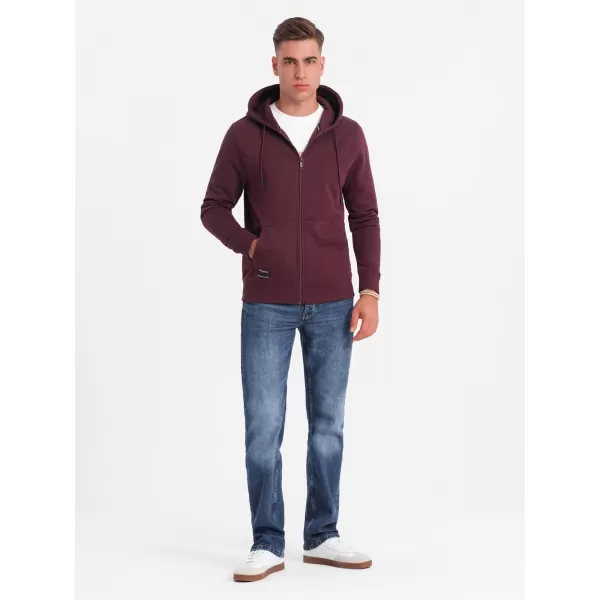  Herren -Sweatshirt OMBRE OM-SSBZ-0160 KASTANIENBRAUN 