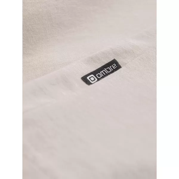  Herren t -Shirt mit einem langen Ärmel OMBRE OM-LSBL-0108 LEICHT BEIGE 