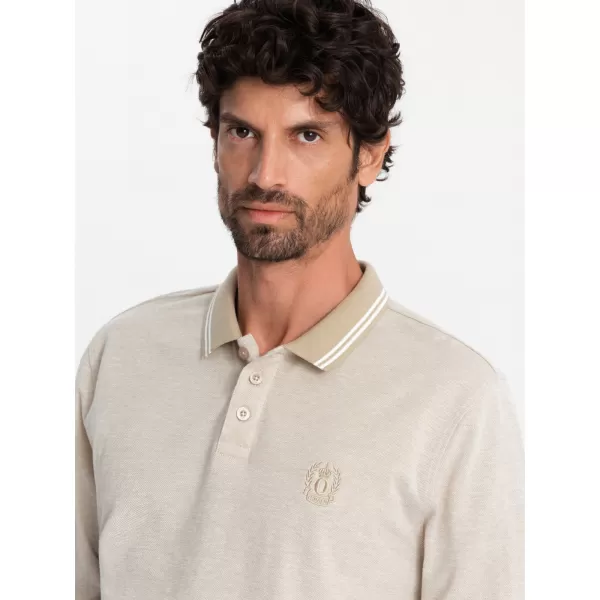  Hemd OMBRE OM-POLS-0129 SAND 
