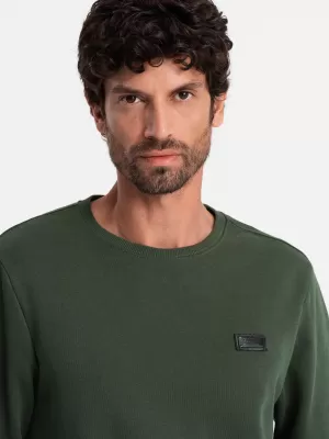 Herren -Sweatshirt OMBRE OM-SSNZ-0136 DUNKELGRÜN