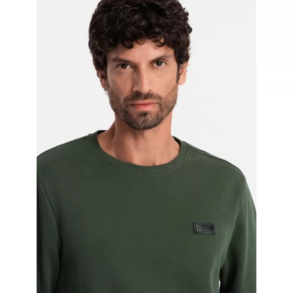  Herren -Sweatshirt OMBRE OM-SSNZ-0136 DUNKELGRÜN 