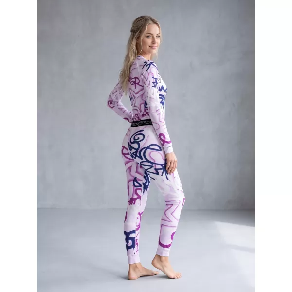  Frauenfunktionales Thermo -T -Shirt mit langen Ärmeln Premium ALTISPORT VOJ/ALW054TER01 LILA 