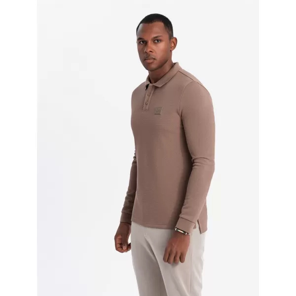  Hemd OMBRE OM-POLS-0131 BRAUN 