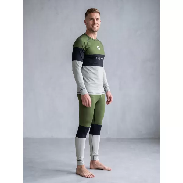  Funktionaler Term T -Shirt von Männern mit Langarmprämie ALTISPORT VOJ/ALM051TER01 KHAKI 