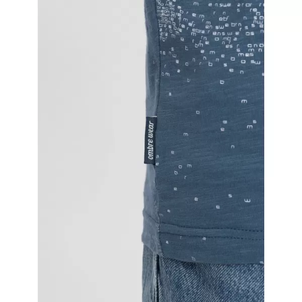  Hemd OMBRE OM-TSFP-0179 BLAUER DENIM 