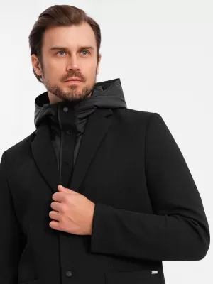 Jacke OMBRE OM-BLZB-0133 SCHWARZ