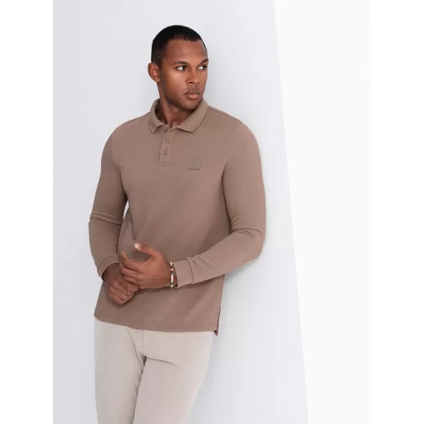  Hemd OMBRE OM-POLS-0131 BRAUN 