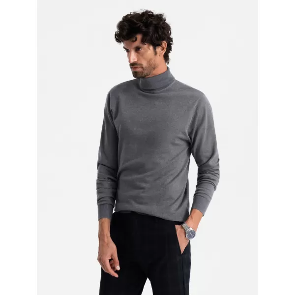  Herrenpullover OMBRE OM-SWTN-0101 GRAUE MELANGE 