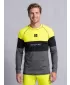 Funktionaler Term T -Shirt von Männern mit Langarmprämie ALTISPORT VOJ/ALM051TER01 NEONGELB/GRAU