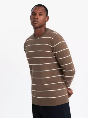 Herrenpullover OMBRE OM-SWSW-0143 BRAUN
