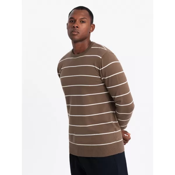  Herrenpullover OMBRE OM-SWSW-0143 BRAUN 
