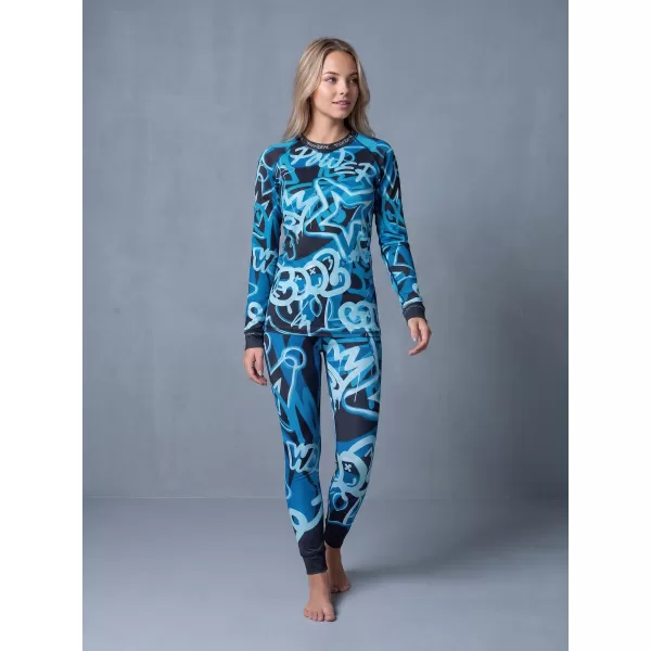  Frauenfunktionelle Thermohosen Prämie ALTISPORT VOJ/ALW054TER02 SCHWARZ -BLUE 