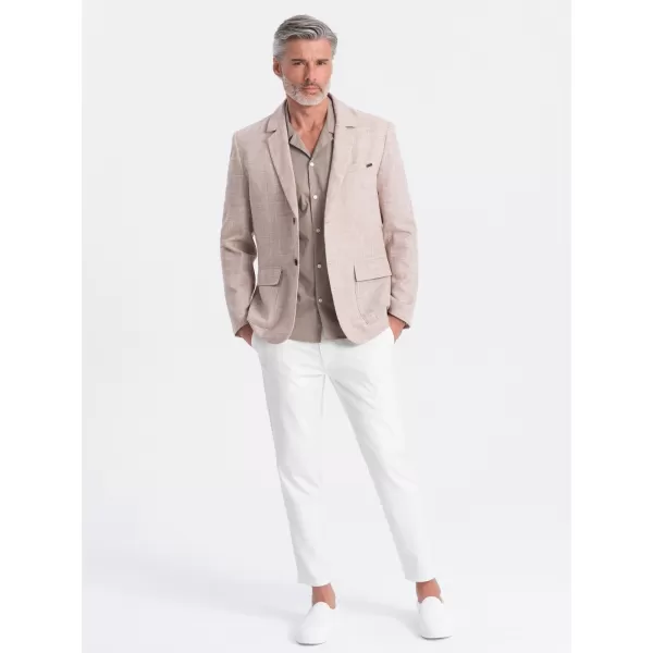  Jacke OMBRE OM-BLZB-0128 LEICHT BEIGE 