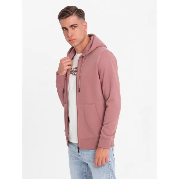  Herren -Sweatshirt OMBRE OM-SSBZ-0160 DUNKELROSA 