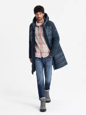 Jacke OMBRE OM-JALJ-0165 MARINEBLAU