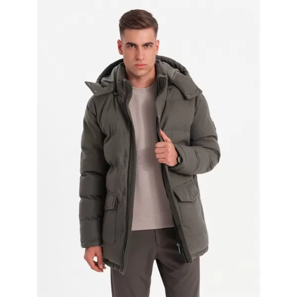  Jacke OMBRE OM-JALJ-0217 DUNKELGRAUE MELANGE 