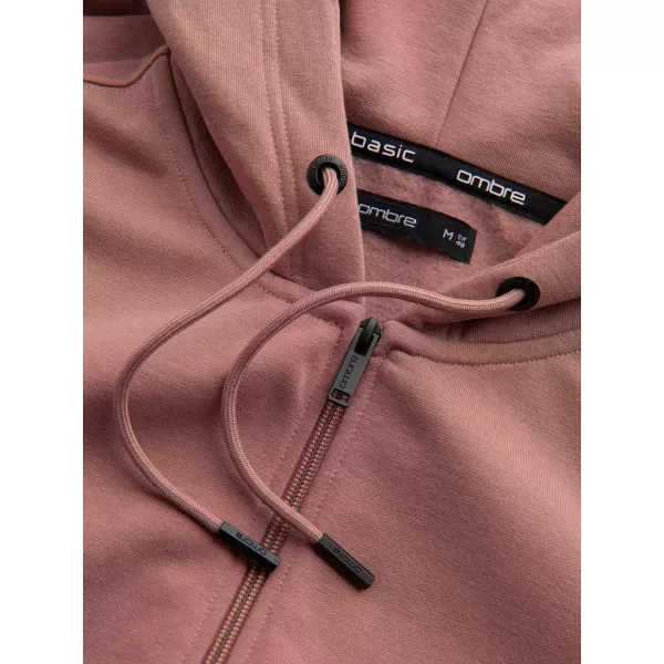  Herren -Sweatshirt OMBRE OM-SSBZ-0160 DUNKELROSA 