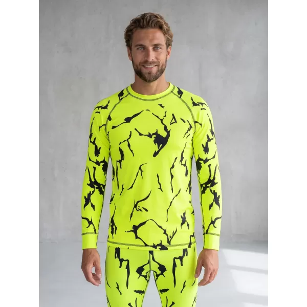  Funktionaler Term T -Shirt von Männern mit Langarmprämie ALTISPORT VOJ/ALM052TER01 NEONGRÜN 
