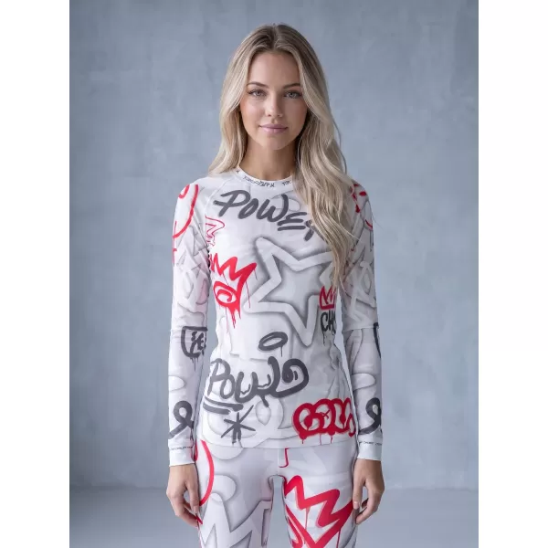  Frauenfunktionales Thermo -T -Shirt mit langen Ärmeln Premium ALTISPORT VOJ/ALW054TER01 GRAU -RED 