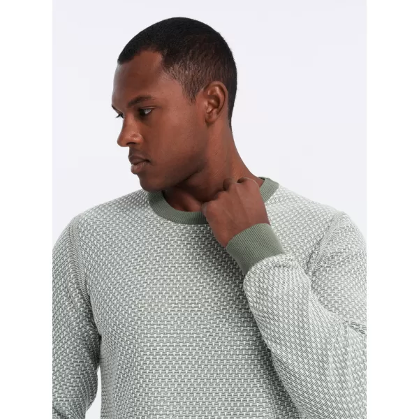  Herrenpullover OMBRE OM-SWSW-0111 GRÜN 