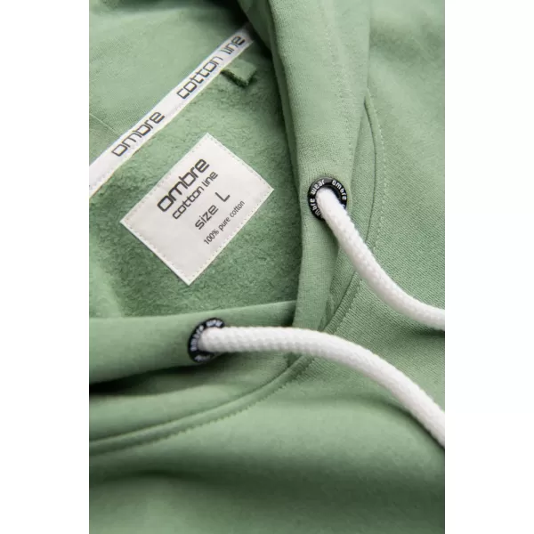  Herren Sweatshirt OMBRE OM-SSBN-0177 GRÜN 