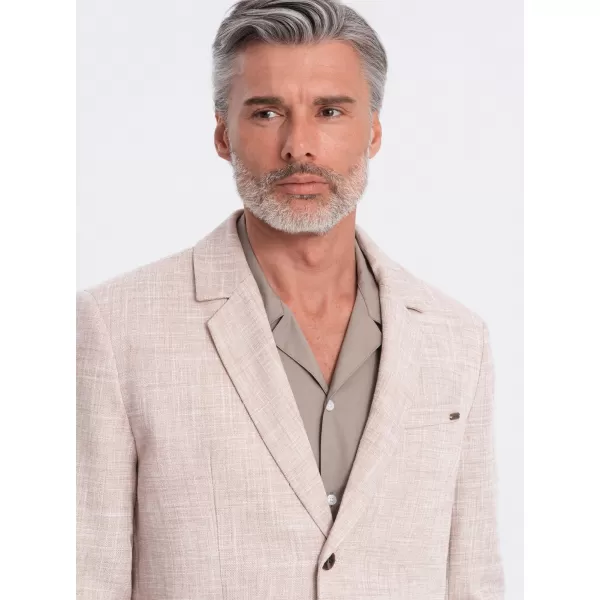 Jacke OMBRE OM-BLZB-0128 LEICHT BEIGE 