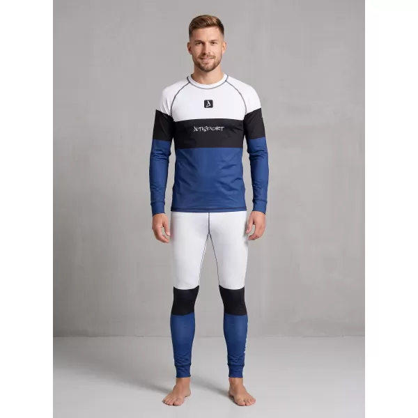  Die funktionelle Thermohosen für Männer Premium ALTISPORT VOJ/ALM051TER02 WEIß -BLAU 