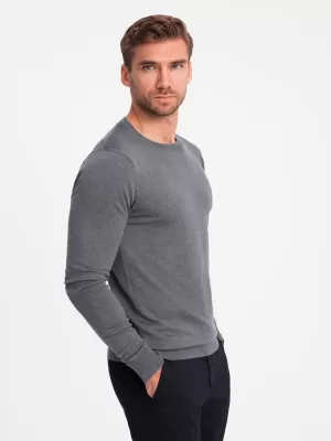Herrenpullover OMBRE OM-SWBS-0106 GRAUE MELANGE