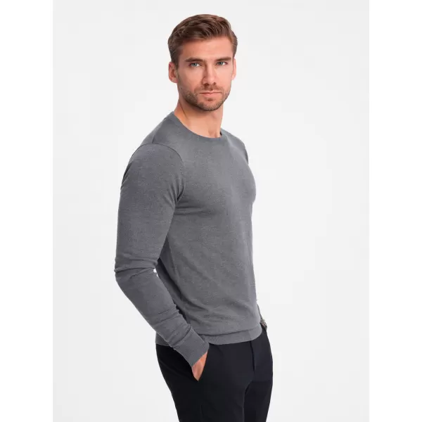  Herrenpullover OMBRE OM-SWBS-0106 GRAUE MELANGE 