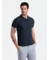 Herren t -Shirt mit einem Kragen OMBRE OM-POBS-0100 MARINEBLAU