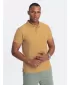 Herren t -Shirt mit einem Kragen OMBRE OM-POBS-0100 SENF