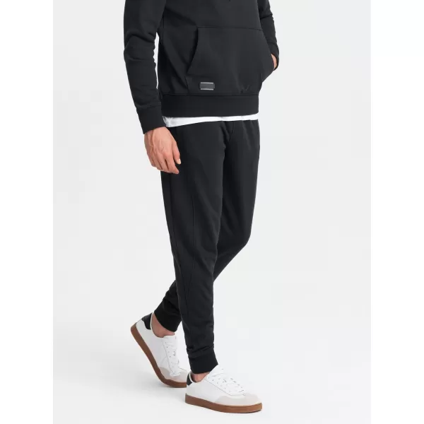  Herren -Traursanzüge OMBRE OM-PABS-0174 SCHWARZ 