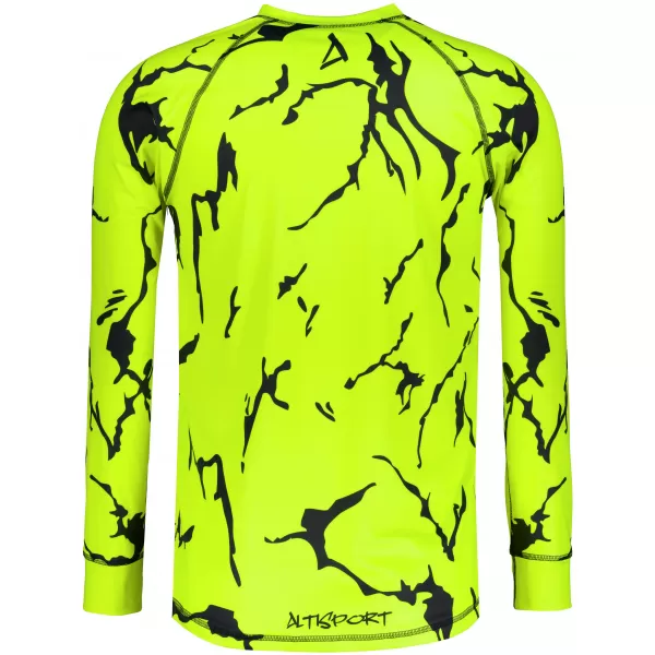  Funktionaler Term T -Shirt von Männern mit Langarmprämie ALTISPORT VOJ/ALM052TER01 NEONGRÜN 
