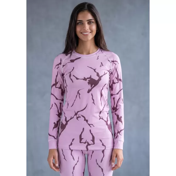  Frauenfunktionales Thermo -T -Shirt mit langen Ärmeln Premium ALTISPORT VOJ/ALW052TER01 ROSA 