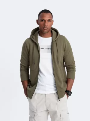 Herren -Sweatshirt OMBRE OM-SSBZ-0160 OLIVE
