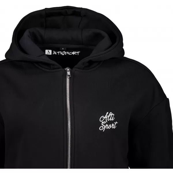  Kurzes übergroßes Sweatshirt von Frauen ALTISPORT BYB/ALW056BY237 SCHWARZ 
