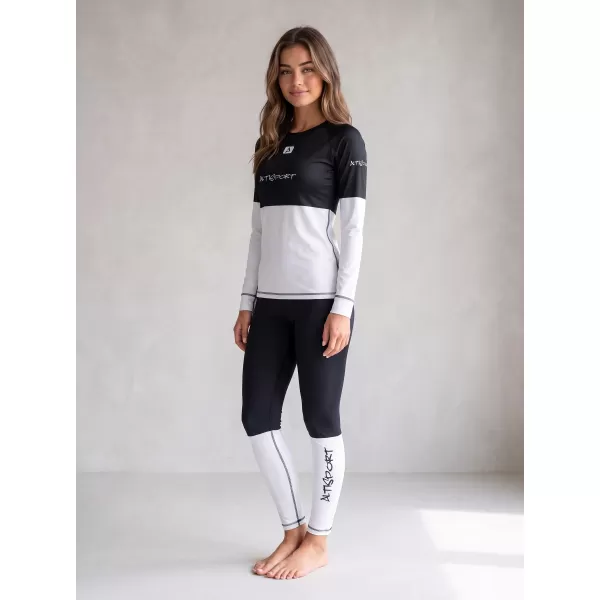  Frauenfunktionelle Thermohosen Prämie ALTISPORT VOJ/ALW051TER02 SCHWARZ UND WEIß 