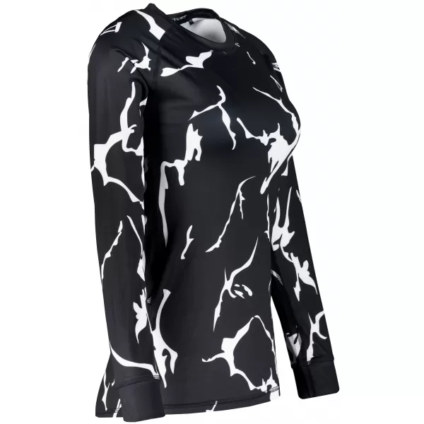  Frauenfunktionales Thermo -T -Shirt mit langen Ärmeln Premium ALTISPORT VOJ/ALW052TER01 SCHWARZ 